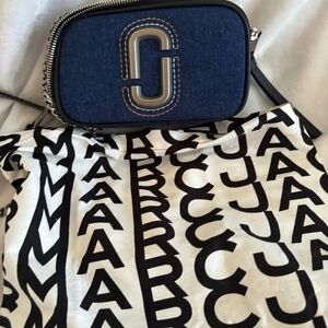 Marc Jacobs Snapshot Blue Denim Crossbody Bag